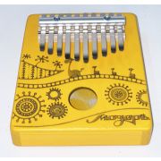  KMKr-2-Y-NEW Escudo Калимба, резонаторная, 10 язычков, трапеция, желтая