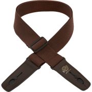  LIS-048-C2-BRN/BRN Ремень для гитары с блокировкой, хлопок, коричневый, Lock-It Straps