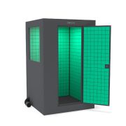  Izoroom-standart-plus-GG Звукоизоляционная кабина, цвет графит/зеленый