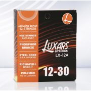  LX12-A Комплект струн для 12-струнной акустической гитары, фосфорная бронза, 12-52