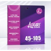  LX10-B4 Комплект струн для бас-гитары, никелированные, 45-105