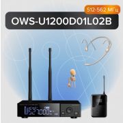  OWS-U1200D01L02B Одноканальная радиосистема с головным и петличным микрофонами, без кейса