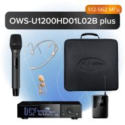  OWS-U1200HD01L02B+ Одноканальная радиосистема с ручным, головным и петличным микрофонами