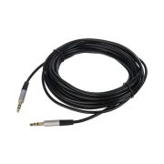  00-00032068 Кабель AUX Jack 3.5мм(m)-Jack 3.5мм(m), 5м, ПВХ