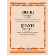 18088МИ Кванц И. Концерт соль минор. QV 5:196. Переложение для флейты и ф-но, издательство 