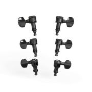  PWAT-332L Auto-Trim Колки для гитары, 3+3, локовые, черные