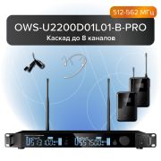  OWS-U2200D01L01-B-PRO Двухканальная радиосистема, головной и петличный микрофон