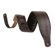  M26PD-DBR-XL Amped Leather Series Ремень для гитары, кожаный, коричневый