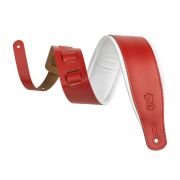  M26PD-RED-WHT Amped Leather Series Ремень для гитары, кожаный, красный/белый