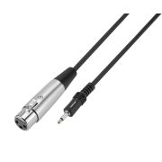  00-00032070 Кабель AUX Jack 3.5мм (m)-XLR 3м ПВХ черный
