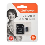  00-00025674 Карта памяти microSD 16GB Class10 60 МБ/сек V10 с адаптером