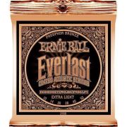 Ernie Ball 2550 струны для акуст.гитары Everlast Coated Phosphor Bronze Extra Light (10-14-20w-28-40