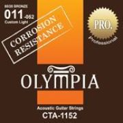 Olympia CTA1152 струны для акустической гитары с устойчивостью к коррозии, 80/20 бронза, (11 - 15 -