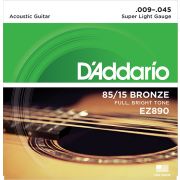 EZ890 AMERICAN BRONZE 85/15 Струны для акустической гитары Super Light 9-45 D`Addario
