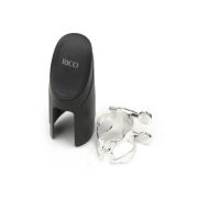 HCL1S H-LIGATURE Лигатура с колпачком для кларнета Bb, посеребренная  RICO