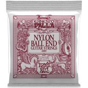 ERNIE BALL 2409 - струны для классической гитары. Ernesto Palla черный нейлон, бронзовая оплетка