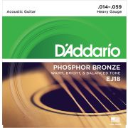  EJ18 Phosphor Bronze Комплект струн для акустической гитары, фосфорная бронза, 14-59