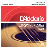  EJ24 Phosphor Bronze Комплект струн для акустической гитары, ф/бронза, True Medium, 13-56