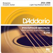  EJ19 Phosphor Bronze Комплект струн для акустической гитары, ф/б, Bluegrass, 12-56