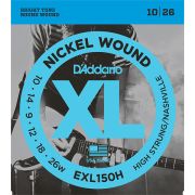  EXL150H Nickel Wound Комплект первых струн для электрогитары, High-Strung/Nashville 10-26