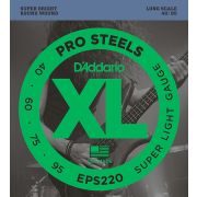  EPS220 ProSteels Комплект струн для бас-гитары, Super Light, 40-95