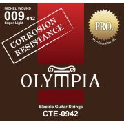 Olympia CTE0942 струны для электрогитары с устойчивостью к коррозии, никель