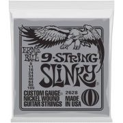 ERNIE BALL 2628 - струны для 9стр. эл.гитары Nickel Wound Slinky 9 (9-11-16-24-34-46-64-80-105)