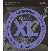  ECG24 Chromes Flat Wound Комплект струн для электрогитары, Jazz Light, 11-50
