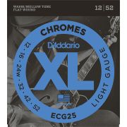  ECG25 Chromes Flat Wound Комплект струн для электрогитары, Light, 12-52