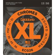  ECG26 Chromes Flat Wound Комплект струн для электрогитары, Medium, 13-56