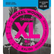  EXL150 Nickel Wound Комплект струн для 12-струнной электрогитары, Regular Light, 10-46