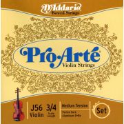  J56-3/4M Pro-Arte Комплект струн для скрипки размером 3/4, среднее натяжение