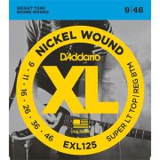 D`Addario EXL125 XL NICKEL WOUND Струны для электрогитары Super Light Top/Regular Bottom 9-46