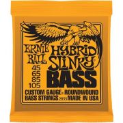 Ernie Ball 2833 Hybrid Slinky Bass Комплект струн для бас-гитары, 45-105, никель