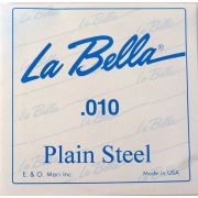 La Bella США PS010 Отдельная стальная струна без оплетки диамером 0,010