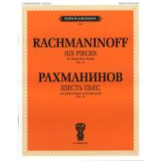 J0097 Рахманинов С.В. Шесть пьес. Для фортепиано в 4 руки. Соч.11, издательство 