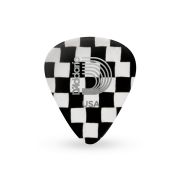  1CCB7-10 Checkerboard Медиаторы, целлулоид, расцветка шахматы, 10шт, очень толстые
