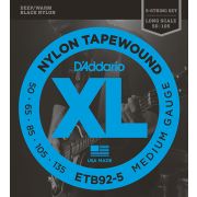  ETB92-5 Tapewound Комплект струн для 5-струнной бас-гитары, нейлон. опл, Medium, 50-135