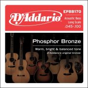  EPBB170 Phosphor Bronze Комплект струн для акустической бас-гитары, ф/бр, Long Sc, 45-100