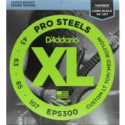  EPS300 ProSteels Комплект струн для бас-гитары, Lt top/Med bottom, 43-107