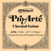  J4506 Pro-Arte Отдельная 6-ая струна для классической гитары, посеребренная, норм. натяж