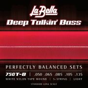  750T-B Deep Talkin' Bass Комплект струн для 5-струнной бас-гитары, белый нейлон, 50-135