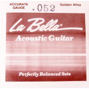 GW052 Golden Alloy Отдельная струна для акустической гитары, 052, бронза