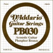 PB030 Phosphor Bronze Отдельная струна для акустической гитары, фосфорная бронза, .030