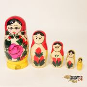  LHM10105 Матрешка традиционная 5 кукольная малая