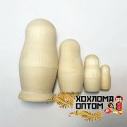  LHM90002 Матрешка без росписи 4 кукольная