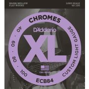  ECB84 Chromes Bass Комплект струн для бас-гитары, Custom Light, 40-100