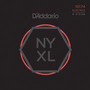  NYXL1074 NYXL Комплект струн для 8-струнной электрогитары, LTop/HBottom, 10-74