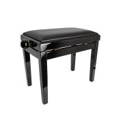  HY-PJ018A-GLOSS-BLACK Банкетка, черный/черный, кожзам