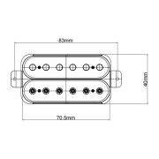 Smiger MHB-3 Звукосниматель для электрогитары, хамбакер, бриджевый